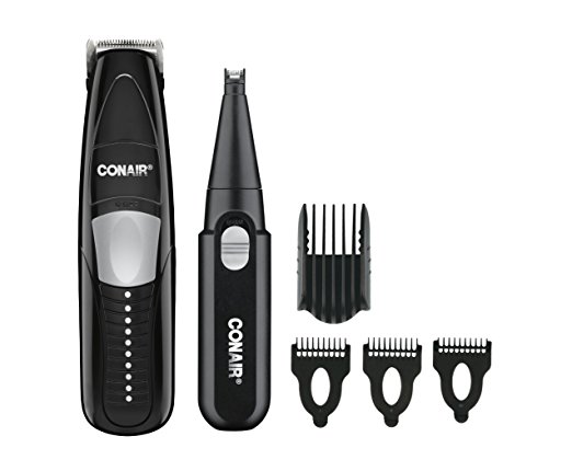 Conair for Men 2-in-1 Beard & Mustache Trimmer; Cordless - Battery Operated