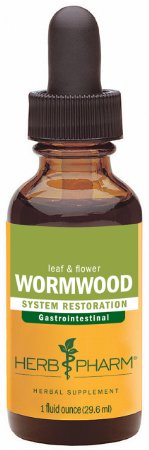 Herb Pharm Certified Organic Wormwood Extract for Digestive System Support - 1 Ounce