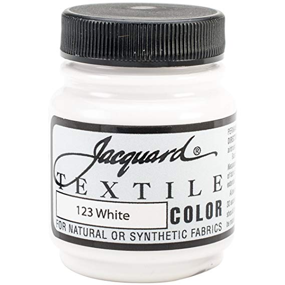 Jacquard Products White-Textile Color Paint, Acrylic, Multicolour, 4.44x4.44x6.35 cm