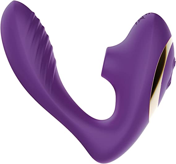 Tracy's Dog Clitoral Sucking Vibrator for Clit G Spot, Dual Stimulation Adult Sex Toys with 10 Suction and Vibration Patterns for Women and Couple (OG)