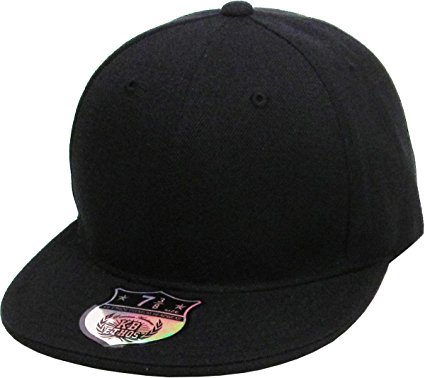 The Real Original Fitted Flat-Bill Hats by KBETHOS True-Fit, 9 Sizes & 20 Colors