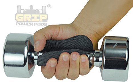 Firm GRIP POWER PADS - ALTERNATIVE TO GYM GLOVES, Weight Lifting Straps and Gloves