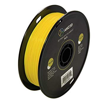 1.75mm Yellow PLA 3D Printer Filament - 1kg Spool (2.2 lbs) - Dimensional Accuracy  /- 0.03mm