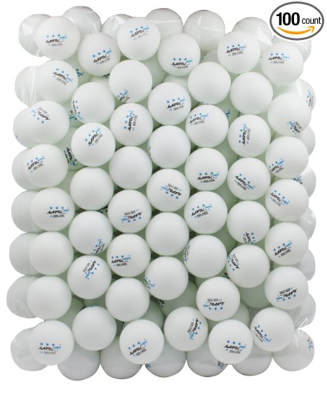 100 White 3-star 40mm Table Tennis Balls Advanced Training Ping Pong Ball