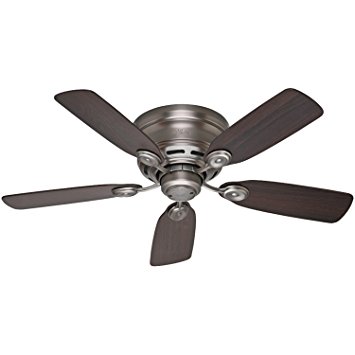 Hunter 51060 Low Profile IV 42-Inch Ceiling Fan, Antique Pewter