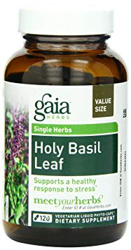 Gaia Herbs Holy Basil Leaf 120 Liq Vgcap