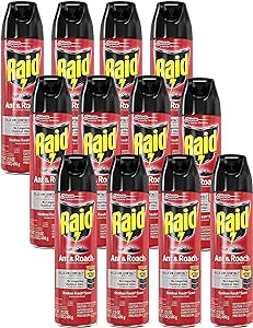 Raid Ant & Roach Killer Defense System, Outdoor Fresh Scent 17.5 Ounce (Pack of 12)