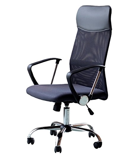 EBS High Back Office Chair for Computer Desk Task Chair with Arms and Height Adjustable Mesh Ergonomic Support