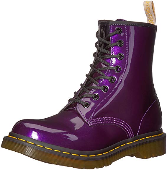 Dr. Martens Women's 1460 W Vegan Chrome Ankle Boots