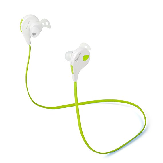 Fantime Bluetooth Headphones Wireless Bluetooth Headsets Sports In-ear Earphones Sweat-proof Wireless Stereo Headphones for Smartphones(Black Green)…