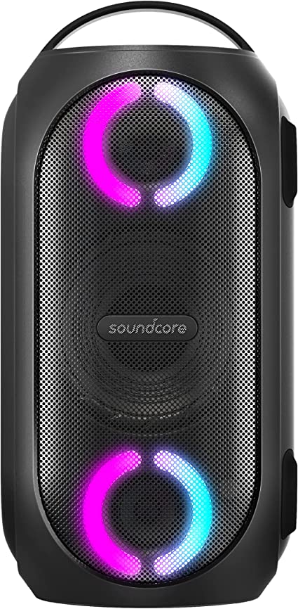 Soundcore Anker Rave PartyCast Portable Party Speaker, Huge 101dB Sound, PartyCast Technology, Fully Waterproof, USB Charger, Beat-Driven Light Show, App, Party Games, for Outdoors(Renewed)