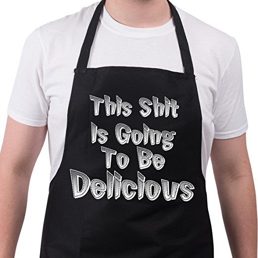BBQ Apron Funny Aprons For Men Delicious Barbecue Grill Kitchen Gift Ideas