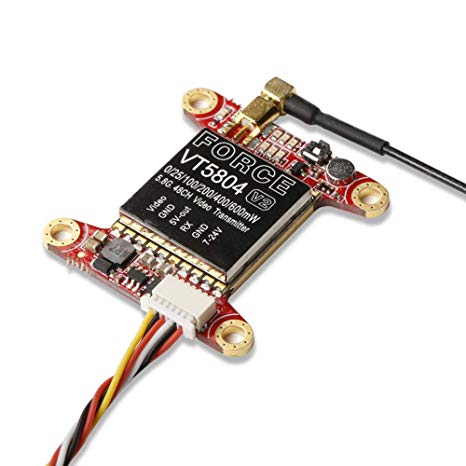 iFlight The Force VT5804 V2 5.8G 48CH 25MW 200MW 600MW Switchable FPV Transmitter VTX Support OSD Frequnecy and Power Tuning Built in MIC LED for FPV Quadcopter Drone