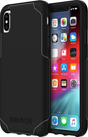 Griffin Griffin Survivor Strong for iPhone Xs Max, Black - Ultra-Thin, Ultra-Protective CASE for iPhone Xs MAX