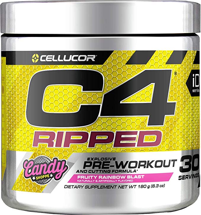 Cellucor C4 Ripped Fruity Rainbow Blast, 30 Servings (Pack of 1)