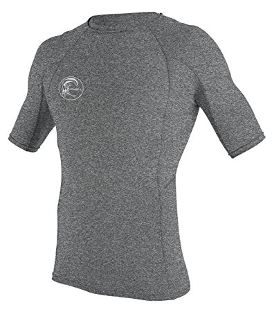 O'Neill Wetsuits Men's UV Sun Protection Basic Skins Short Sleeve Rash Guard Crew Shirt