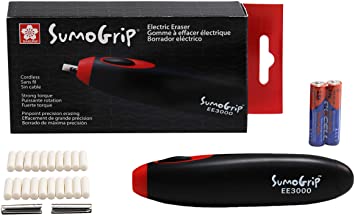 Sakura EE-3000 SumoGrip Electric Eraser, Black