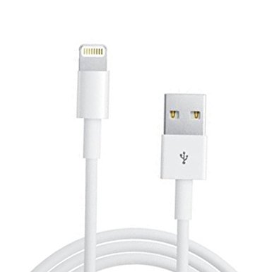Charger Cable, 6ft Lightning to USB Cable Sync & Charging Cord for iPhone 6 / 6 Plus / 6s / 6s Plus / SE, iPhone 5 / 5s / 5c, iPad Air / Air 2 / Mini / iPod (6ft lightning cable White)