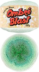 JubileeYarn Ombré Blast Yarn - Baby Weight Cotton - 220g/cake - Dream - 1 Cake