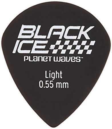 Planet Waves Black Ice Guitar Picks, 10 pack, Light