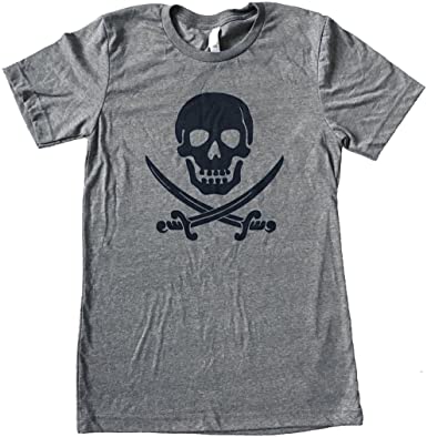 The Bold Banana Men's Pirate Skull and Crossed Swords T-shirt