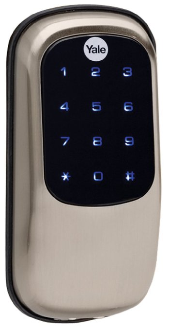 Yale Security YRD240-NR-619 Real Living Electronic Keyless Touch Screen Deadbolt, Fully Motorized, Satin Nickel