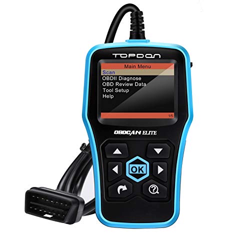 TT TOPDON Elite ABS SRS OBD2 Scanner Automatic Diagnostic Code Reader Air Bag Scan Tool OBDII Full Function