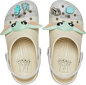 Crocs Unisex-Adult Star Wars Grogu Classic Clog Bone