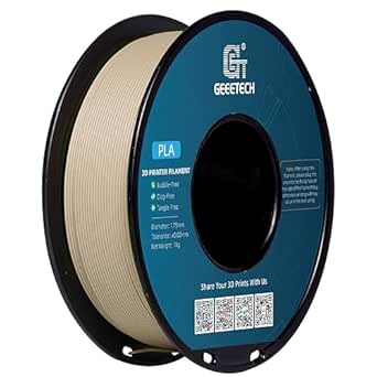 Geeetech Wood Filament 1.75 mm 3D Printer Filament,Walnut Wood PLA Filament 1kg (2.2lbs) 1 Spool,Dimensional Accuracy  /- 0.03 mm,for Most 3D FDM Printer