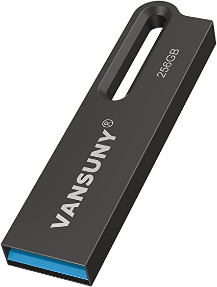 Vansuny 256GB USB 3.0 Flash Drive Metal Waterproof Flash Drive USB 3.0 Ultra High Speed Memory Stick, Portable Thumb Drive for PC/Tablets/Mac/Laptop