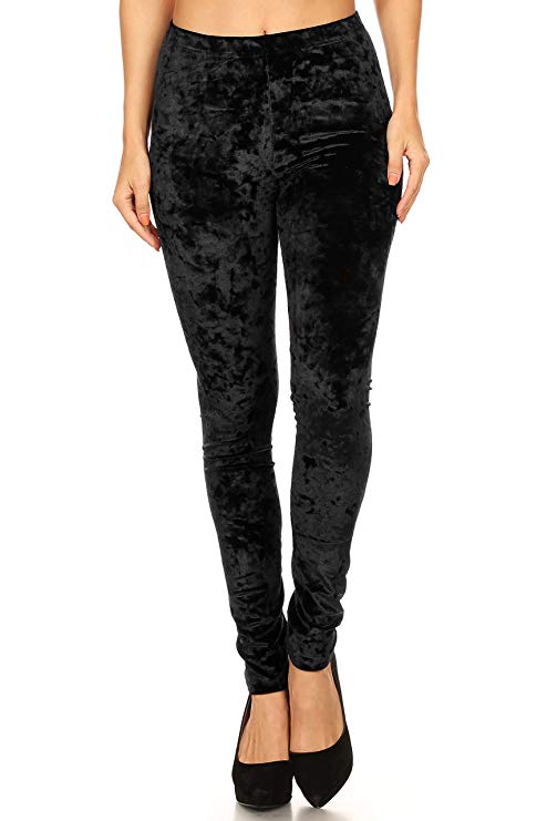 ICONOFLASH Women’s Crushed Velvet Leggings