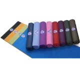 Aurorae Premium Classic Yoga Fitness Exercise Pilates Mats 14 Thick for Comfort and Stability 72 Long Eco Safe Non Toxic Biodegradable Illuminating Colors Non Slip Rosin Included