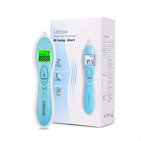 Digital Infrared Thermometer Ear and Forehead -Liaboe GT710, 1 Second Medical Instant Scan for Baby, Adults,Leading Infrared Lens Technology Accuracy, FDA Approved