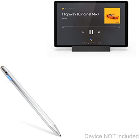 Stylus Pen for Lenovo Tab M10 FHD Plus (2nd Gen) (Stylus Pen by BoxWave) - AccuPoint Active Stylus, Electronic Stylus with Ultra Fine Tip for Lenovo Tab M10 FHD Plus (2nd Gen) - Metallic Silver