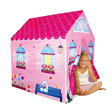 Cottage Playhouse Girl City House Kids Secret Garden Pink Play Tent