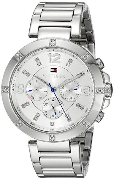 Tommy Hilfiger Women's 1781532 Sport Lux Analog Display Quartz Silver Watch