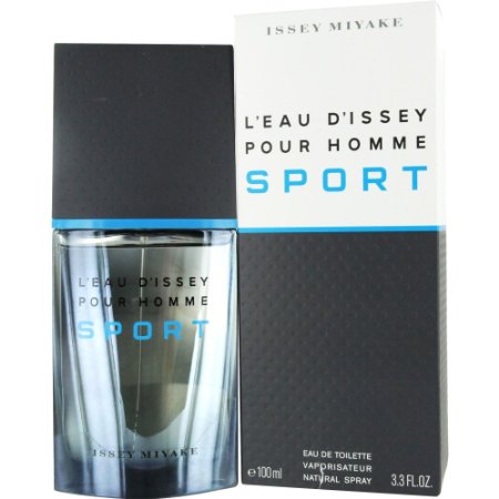 Issey Miyake Eau de Toilette Spray, L'eau D'issey Pour Homme Sport, 3.3 Ounce