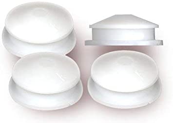 National Artcraft White PVC Stopper Or Plug fits 1 Inch Hole for Coin Banks or Salt Shakers (Pkg/10)