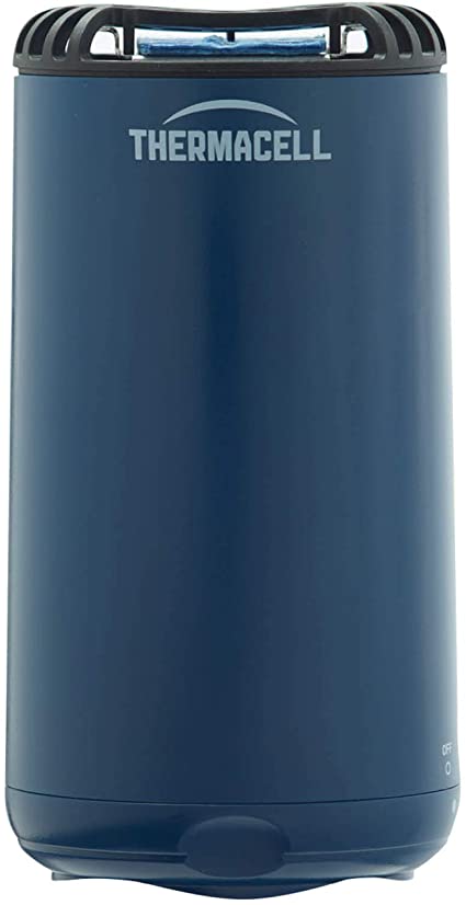 Thermacell Patio Shield Mosquito Repeller, Navy; Easy to Use, Highly Effective; Provides 12 Hours of DEET-Free Backyard Mosquito Repellent; Scent-Free, No Spray, No Smoke and Cordless