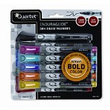 Quartet Dry Erase Markers EnduraGlide Fine Tip BOLD COLOR Assorted Classic and Neon Color 12 Pack 5001-21M