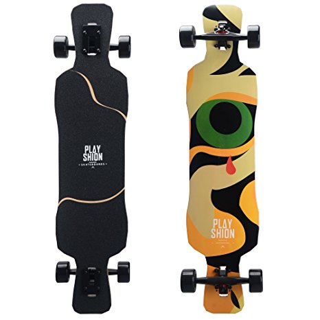 Playshion Freeride Freestyle Drop Through Longboard Complete