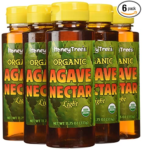 HoneyTree's Organic Agave Nectar-Light, 11.75-Ounce (Pack of 6)