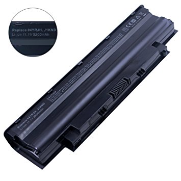 Bay Valley Parts J1KND Laptop Battery for Dell Inspiron 13R 14R 15R N3010 N4010 N4110 N5010 N5030 N5050 N5110 N7010 N7110 04YRJH M5010 06P6PN 07XFJJ 312-0233 312-1205 451-11510 [6-cell 5200mah/58wh】
