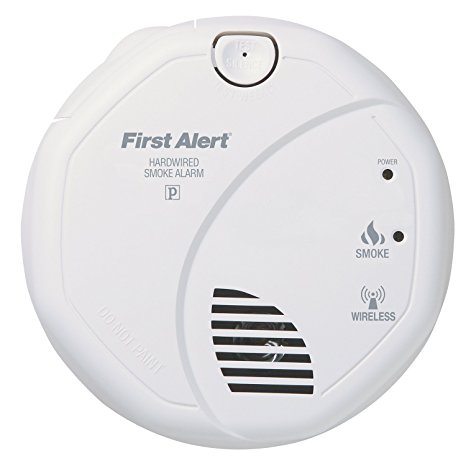 First Alert SA521CN Interconnected Hardwire Wireless Smoke Alarm with Battery Backup