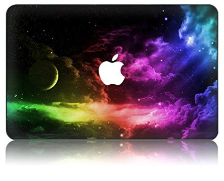StarStruck Rubberised Hard Shell Case Cover for Macbook | Galaxy Space Collection - MacBook Air 13" (Colourful Space)