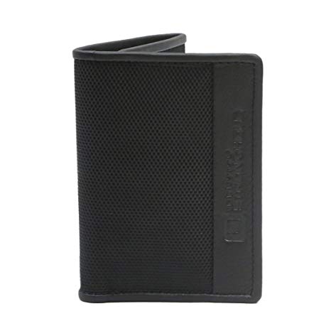 RFID Blocking - Slim Leather Trifold Wallet for Men - Durable Nylon and Leather