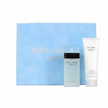 Dolce & Gabbana Light Blue Eau De Toilette Natural Spray Fragrance Gift Set for Women, 2 pc