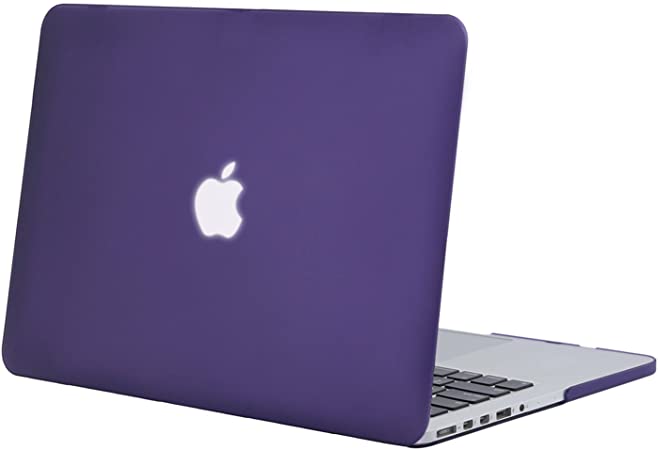 MOSISO Plastic Hard Shell Case Cover Only Compatible with Older Version MacBook Pro Retina 13 Inch (Model: A1502 & A1425) (Release 2015 - end 2012), Ultra Violet