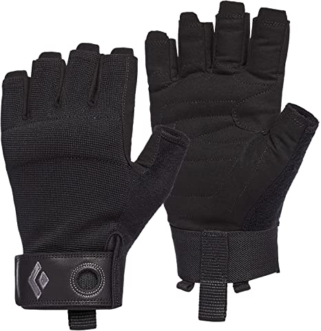 Black Diamond Crag Half-Finger Rock Climbing Gloves for Belaying