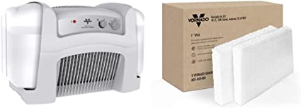 Vornado HU1-0045-65 Evap40 4-Gallon Evaporative Humidifier & MD1-0034 1“ Replacement Humidifier Wick (2-Pack),